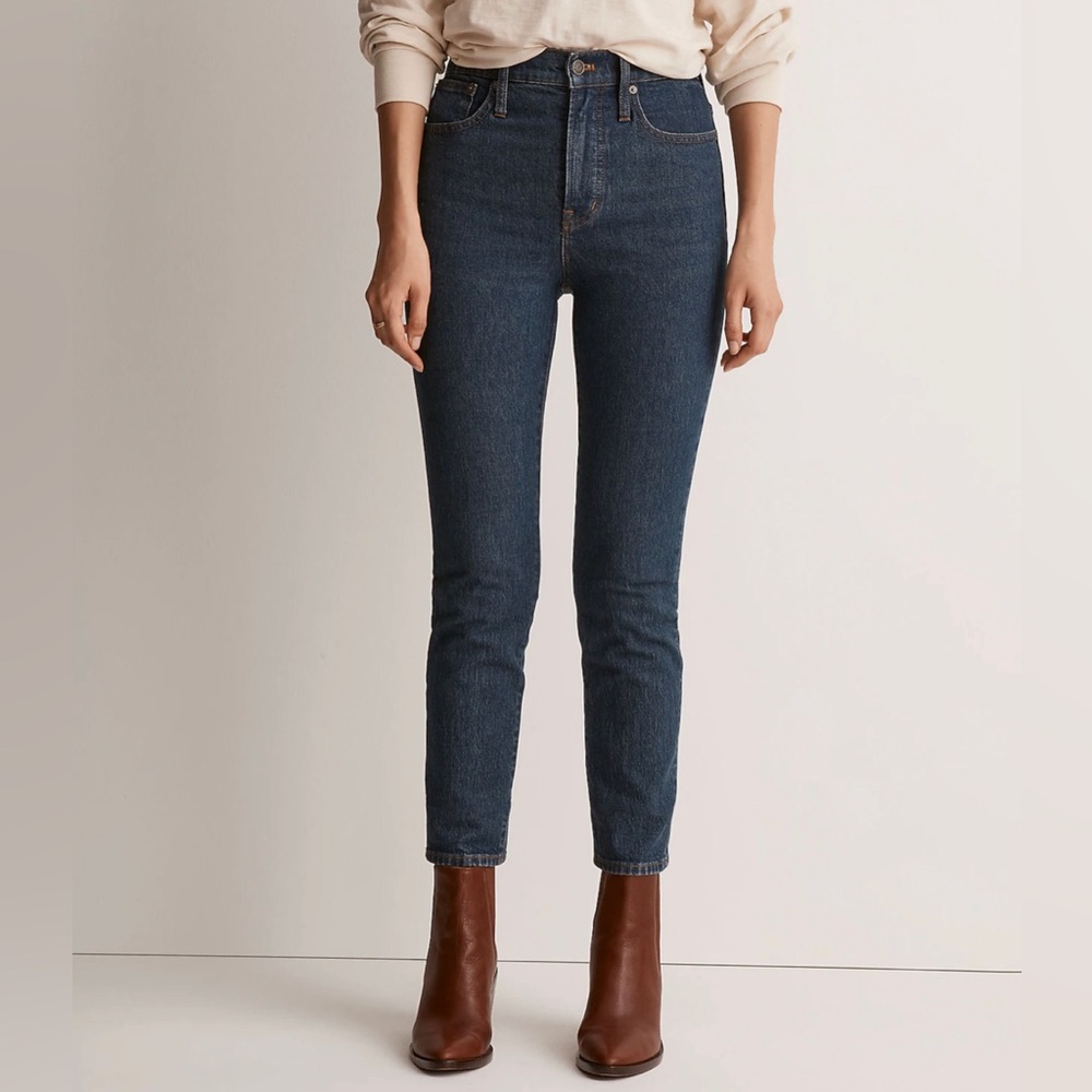 NWT Madewell The Perfect Jean Straight Leg High Rise Denim 28